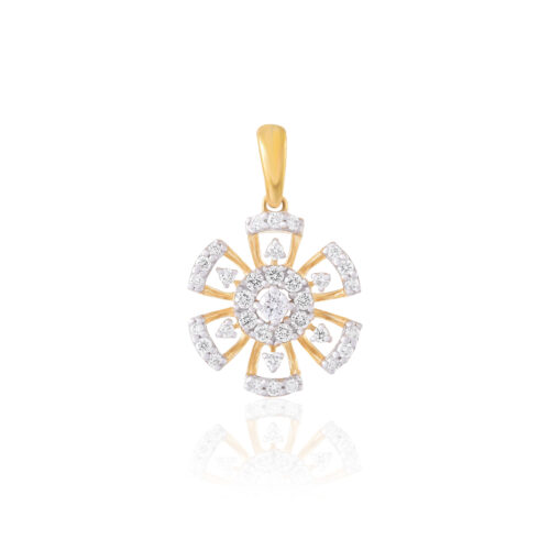 Elegant Diamond Pendant, Fully IDT-Certified Shop Now at Bafleh