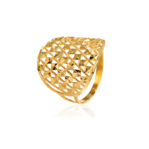 Trendy and Elegant 18K Lightweight Rings Available Only at Bafleh Jewellery