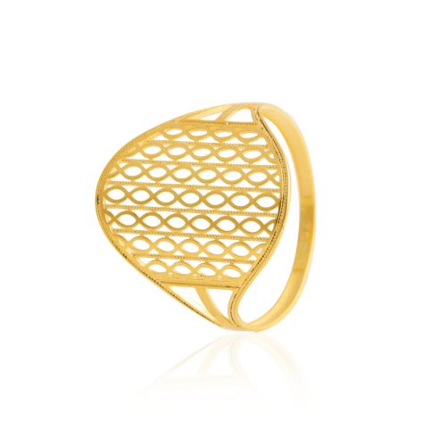 Modern Designs in 18K Lightweight Gold Rings Shop Now at Bafleh Jewellery