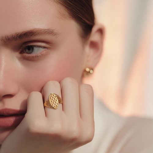 Sophisticated 18K Gold Lightweight Rings for Every Occasion  Only at Bafleh Jewellery