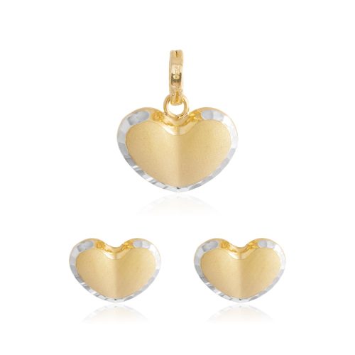 Premium 18K Gold Pendant Set from Bafleh Jewellery Featuring Refined Craftsmanship and Radiant Finish