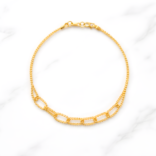 Experience Timeless Elegance with Exquisitely Crafted 22KT Gold Bracelets from Bafleh Jewellery