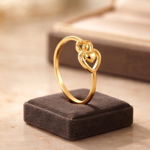 Make Every Day Special with Heart-Shaped 22kt Gold Rings