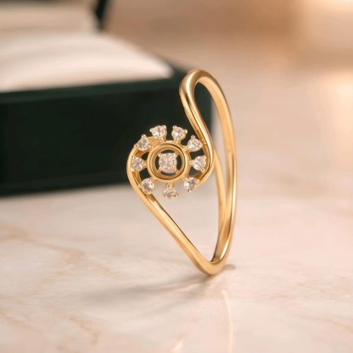 Introducing First-Ever New Launch 14K Yellow Gold Diamond Ring Exclusive at Bafleh Jewellery