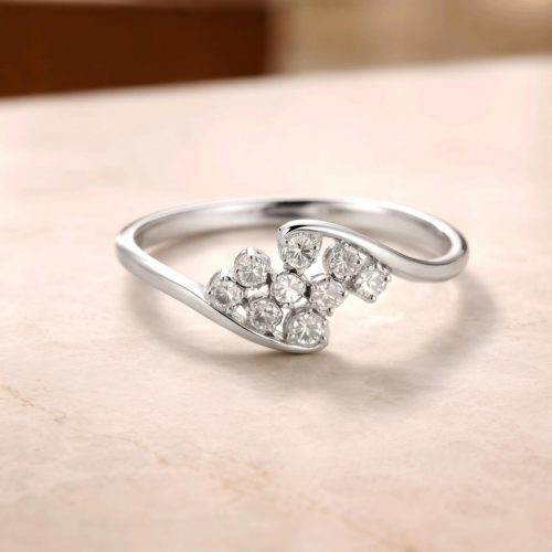 Elegance You have Never Seen Before  New Launch of 14K White Gold Diamond Rings Now Arrived at Bafleh Jewellery