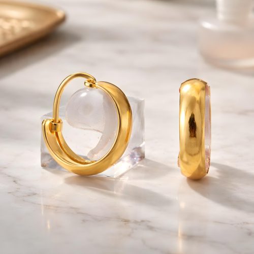 Discover unmatched craftsmanship and brilliance in 22K gold earrings by Bafleh Jewellery