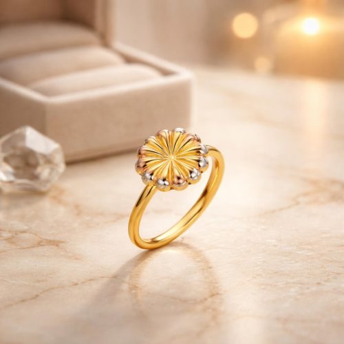 Exquisite 22KT Gold Ring from Bafleh Jewellery A Perfect Blend of Timeless Elegance and Modern Luxury