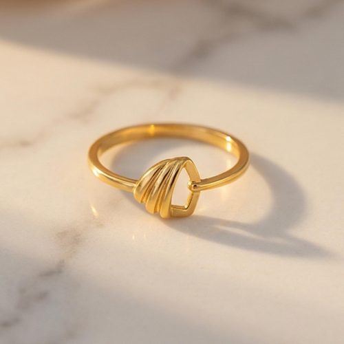 Premium Craftsmanship 22KT Gold Ring by Bafleh Jewellery Pure Gold, Pure Elegance