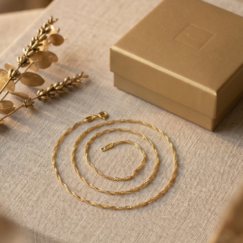 Indulge in Everyday Luxury with Finely Crafted 21K Lightweight Gold Chains by Bafleh Jewellery