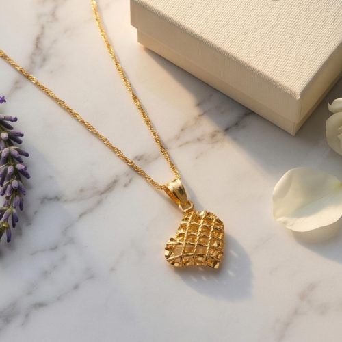 Graceful 22kt Gold Heart Necklaces for Every Occasion