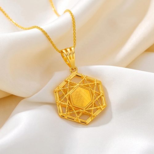 Luxury in Every Curve: 22kt Gold Pendant