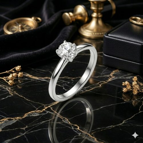 Timeless Sparkle Redefined  Lab Grown Diamond Ring by Bafleh Jewellery for Modern Souls