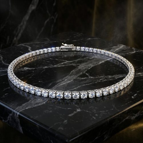 Exquisite Lab Grown Diamond Tennis Bracelet by Bafleh Jewellery  A Timeless Symphony of Brilliance, Modern Elegance