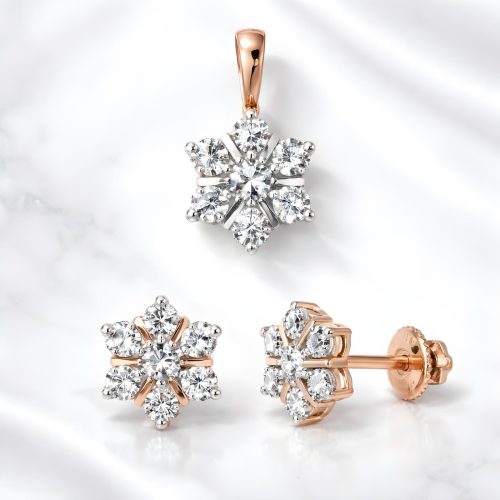 Graceful 14K Pendant Sets Designed with Elegance at Bafleh Jewellery
