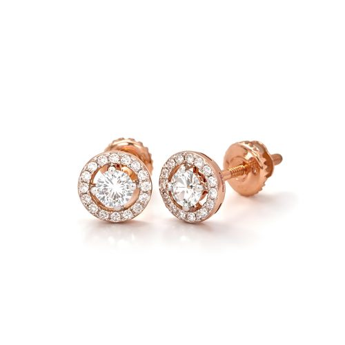 Classic Beauty in Every Detail: 14K Gold Diamond Earrings