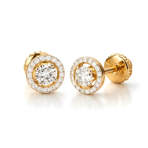 Pure Sophistication: 14K Gold Diamond Earring Collection