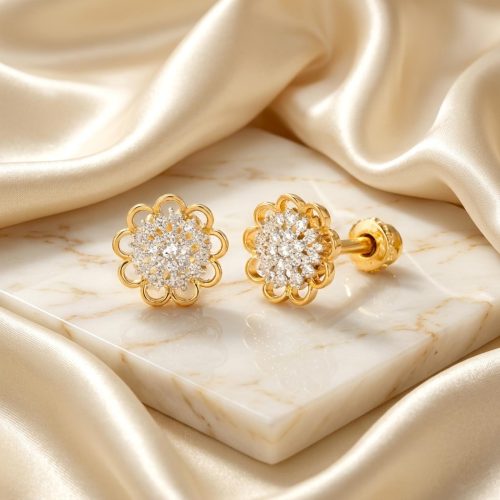 Modern Elegance in Natural Diamond Studs & Drops