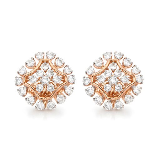 Redefine Elegance with 14K Gold & Natural Diamond Earrings