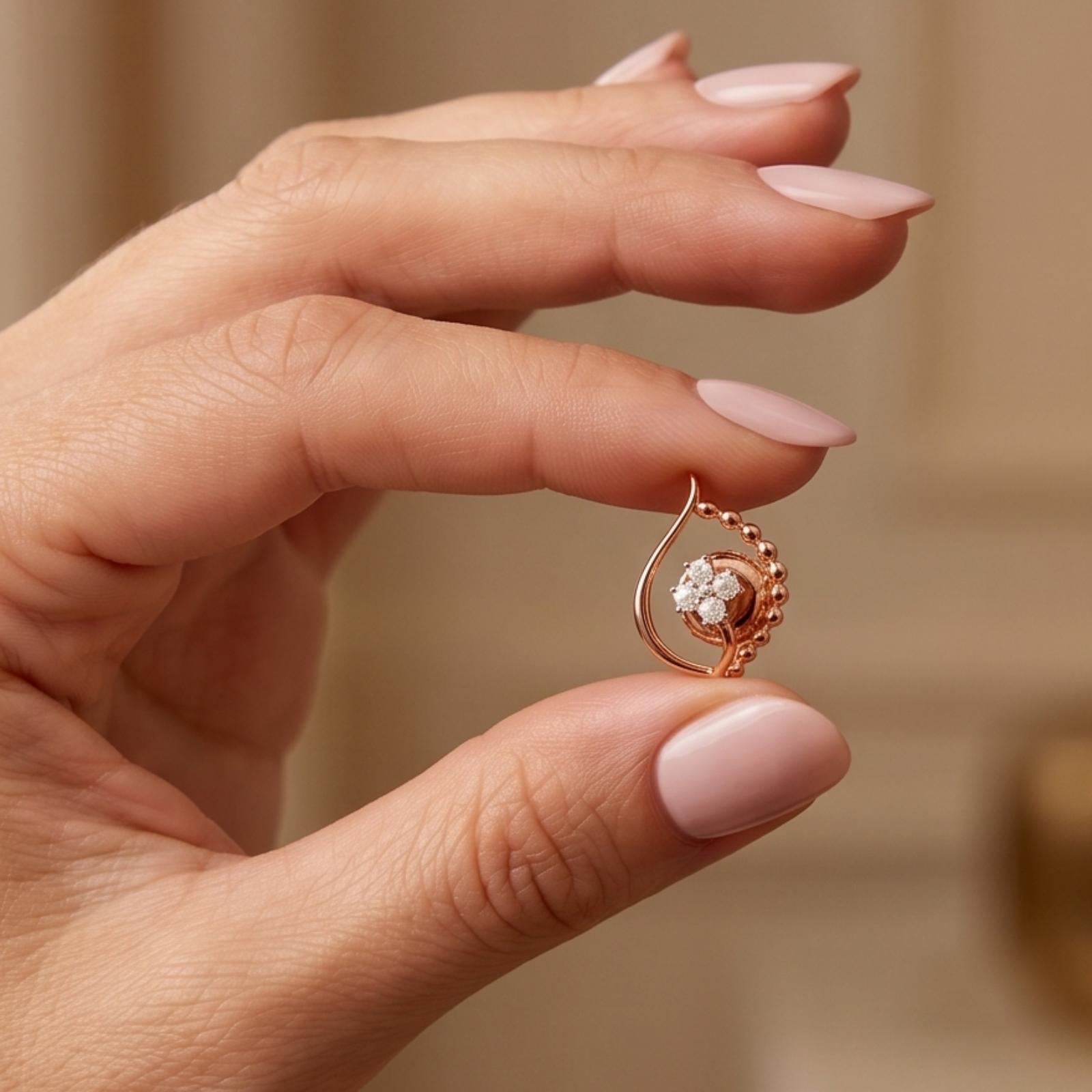 Timeless Sparkle: 14K Gold Natural Diamond Earrings Collection - Image 4
