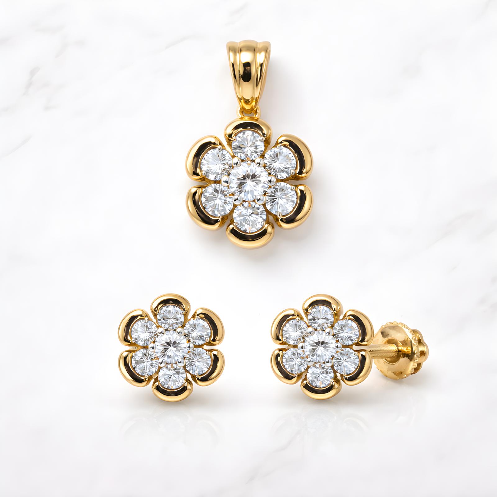 Sparkle with Exclusive 14K Gold Pendant Sets from Bafleh Jewellery - Image 5