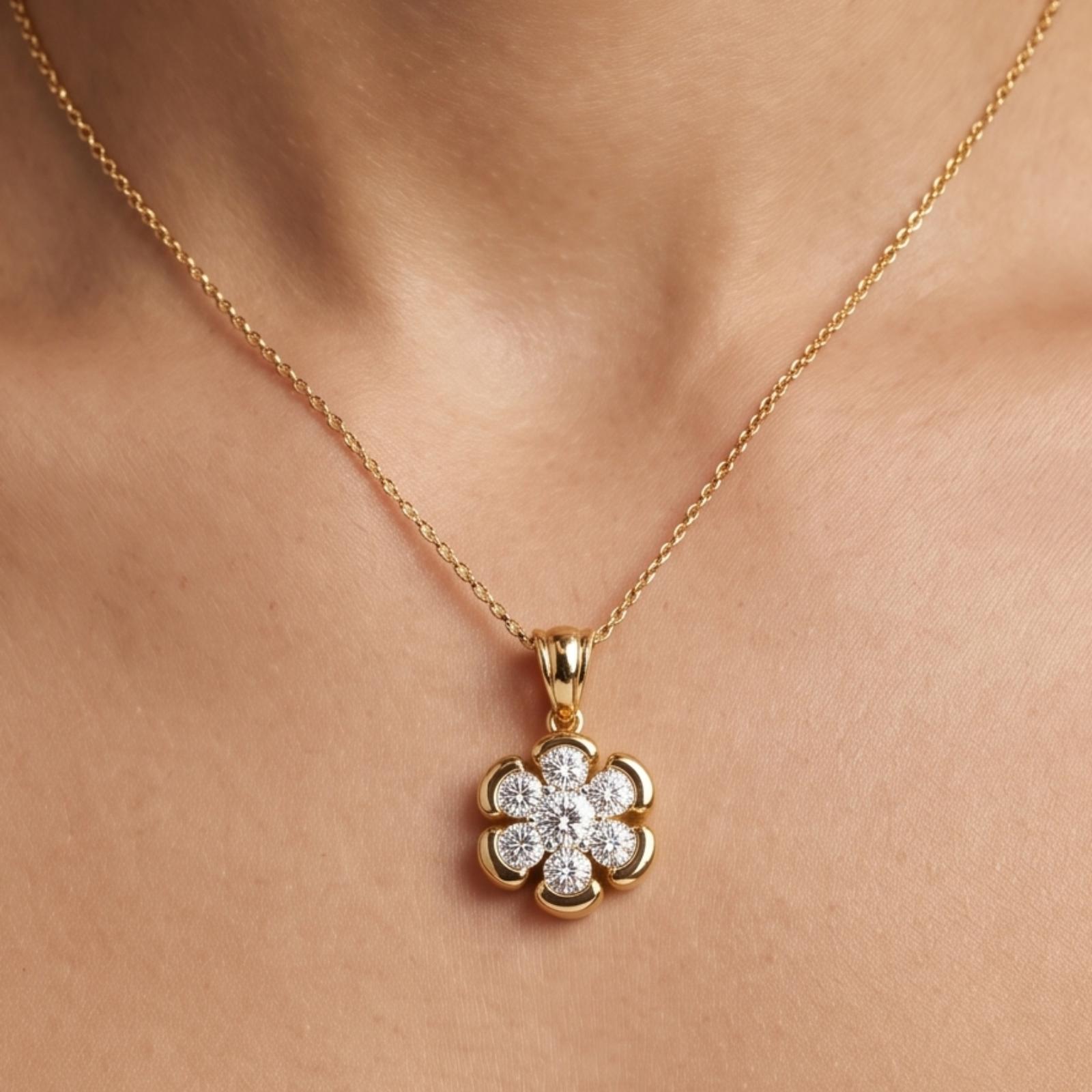 Sparkle with Exclusive 14K Gold Pendant Sets from Bafleh Jewellery - Image 3