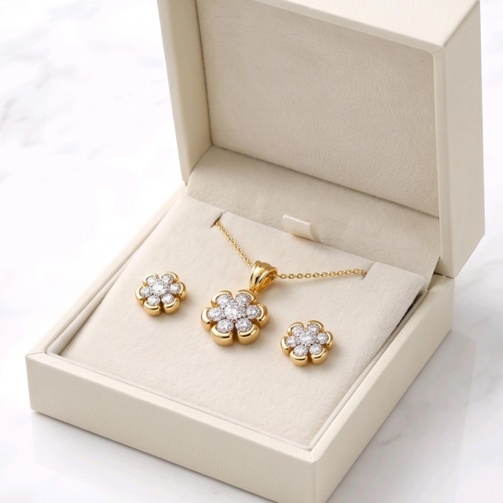 Sparkle with Exclusive 14K Gold Pendant Sets from Bafleh Jewellery - Image 2