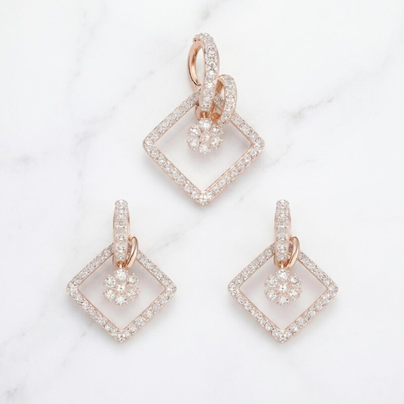 Elegant 14K Gold Pendant Sets Available at Bafleh Jewellery