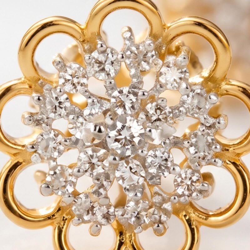 Alternative view of Modern Elegance in Natural Diamond Studs & Drops