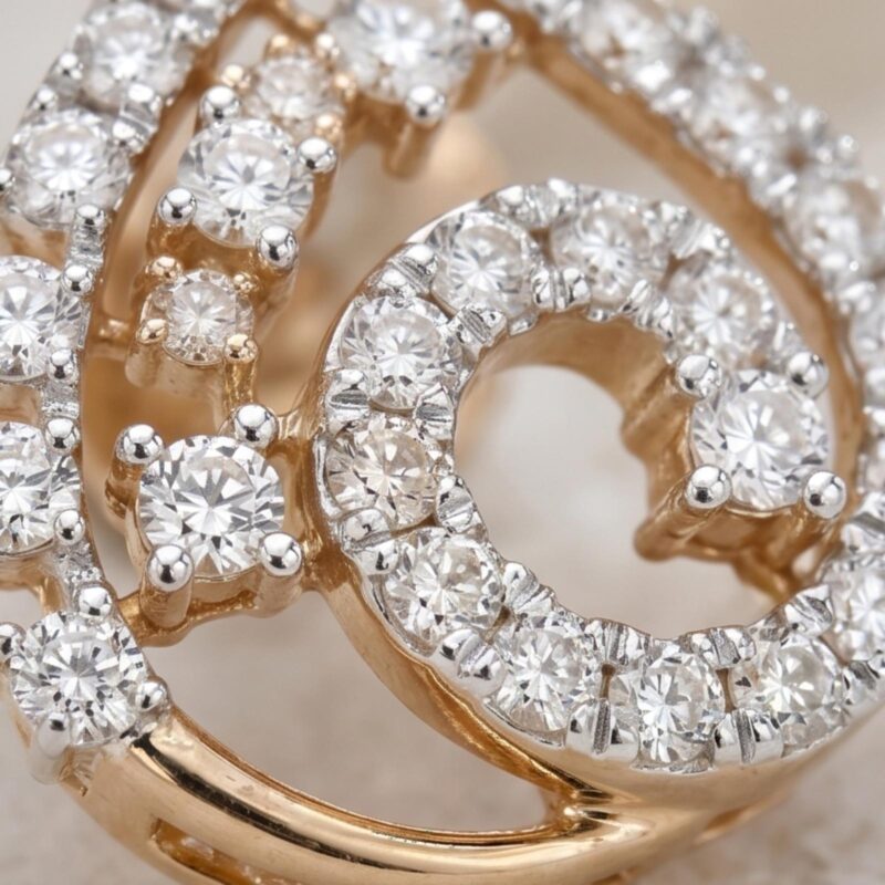 Alternative view of Minimal Glam, Maximum Sparkle ? 14K Diamond Earrings