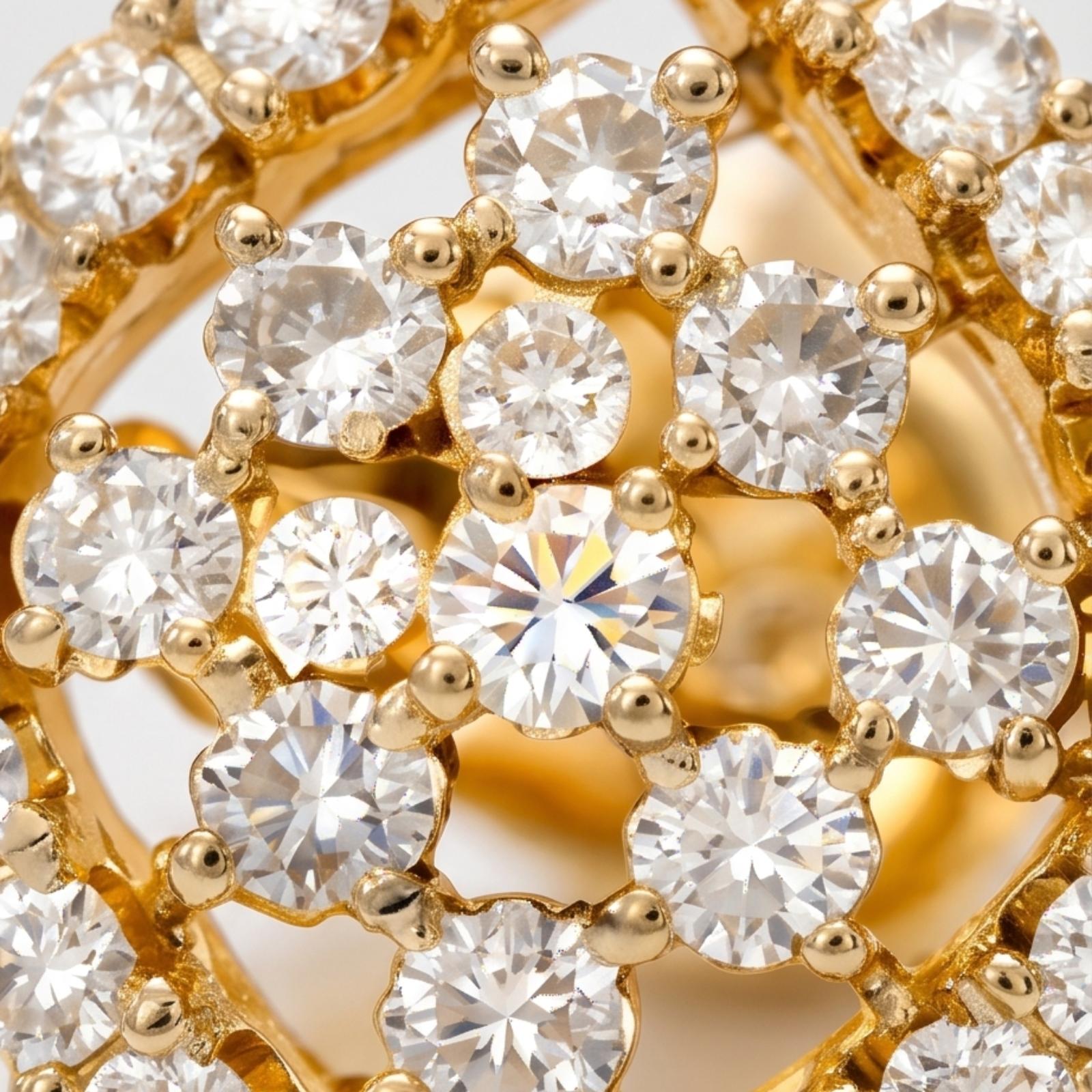Elevate Your Elegance with Natural Diamond Earrings in 14K Gold - Image 2
