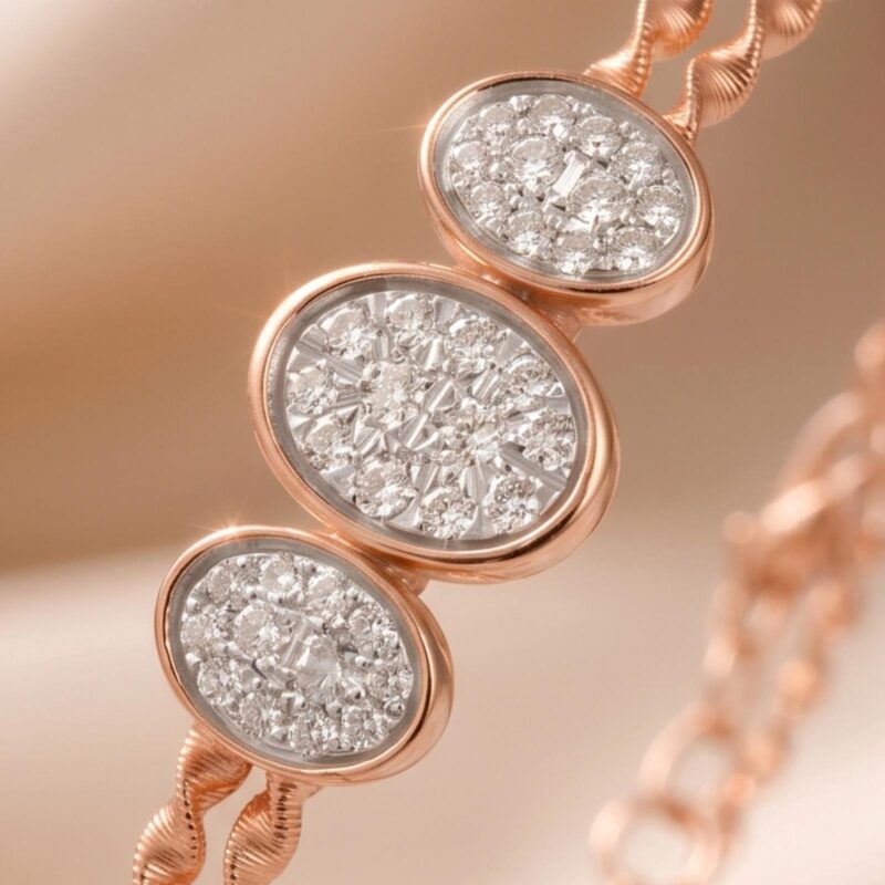 Alternative view of Timeless Elegance Redefined with a 14K Gold Diamond Bangle by Bafleh Jewellery