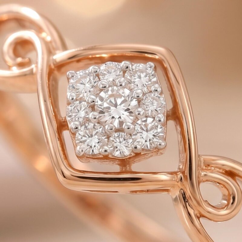 Alternative view of Luxury Redefined Bafleh Jewellery Introduces First Ever 14K Rose Gold Diamond Ring Collection for the Modern Elegant Woman