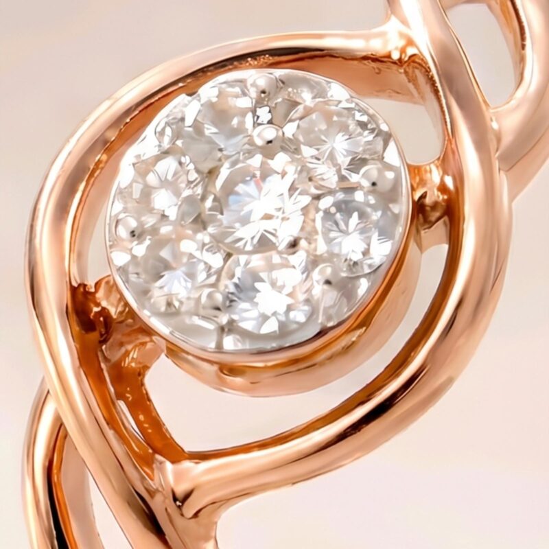 Alternative view of A Stunning First Release 14K Rose Gold Diamond Rings Arrive at Bafleh Jewellery in an Exclusive New Lounge Luxury Collection