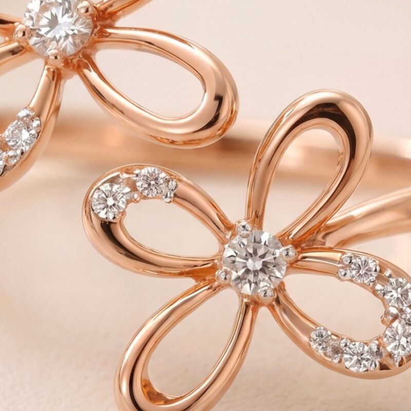 Alternative view of First Time Ever at Bafleh Jewellery Premium 14K Rose Gold Diamond Ring Collection Inspired by Modern Luxury and Classic Craftsmanship