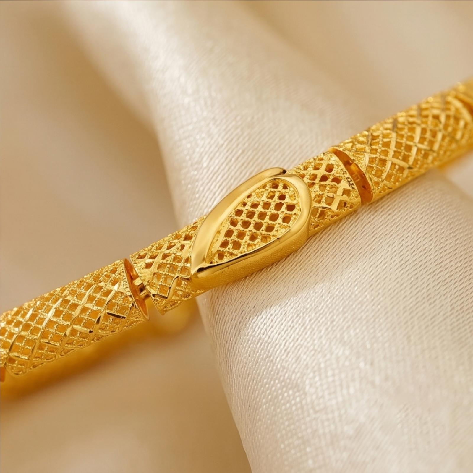Find the ultimate expression of pure 21K gold craftsmanship designed for the modern connoisseur by Bafleh Jewellery. - Image 2