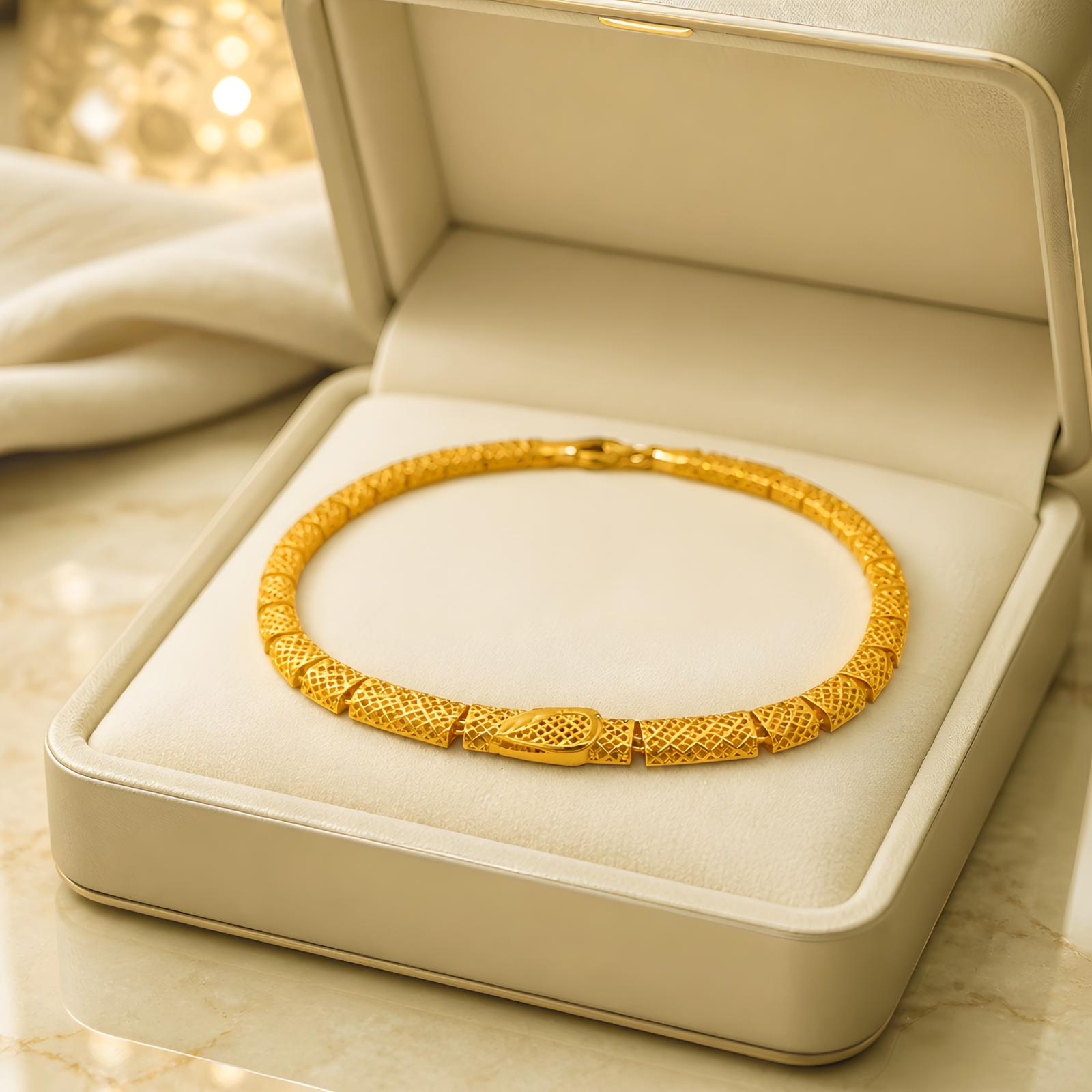 Find the ultimate expression of pure 21K gold craftsmanship designed for the modern connoisseur by Bafleh Jewellery. - Image 4