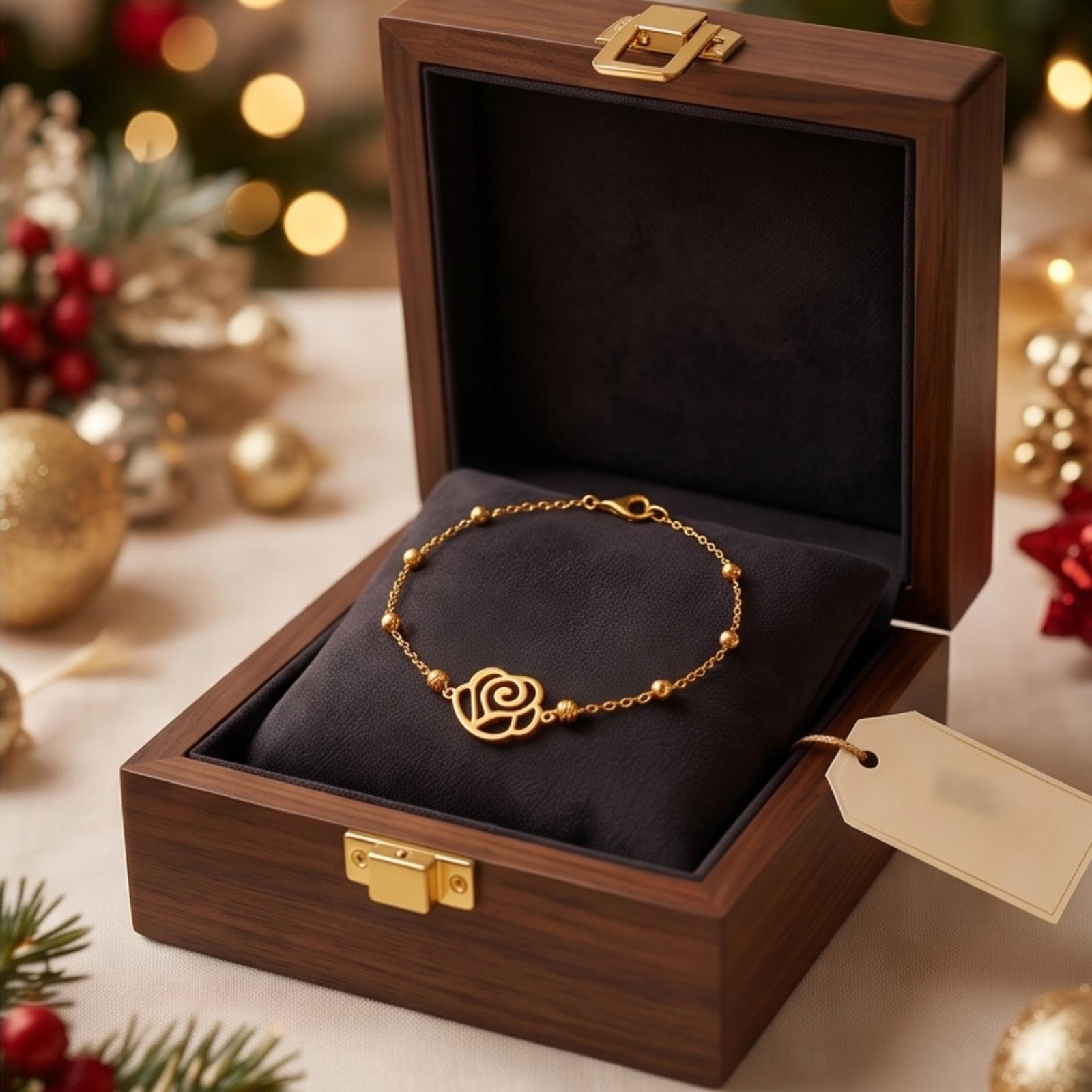 Upgrade your everyday style with Sleek Lightweight 21K Gold Bracelets and Modern Charms by Bafleh Jewellery. - Image 4