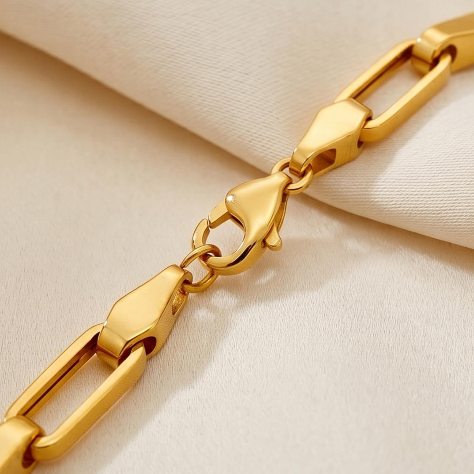 Discover Modern 21K Gold Fine Link Bracelets at Bafleh Jewellery. - Image 2