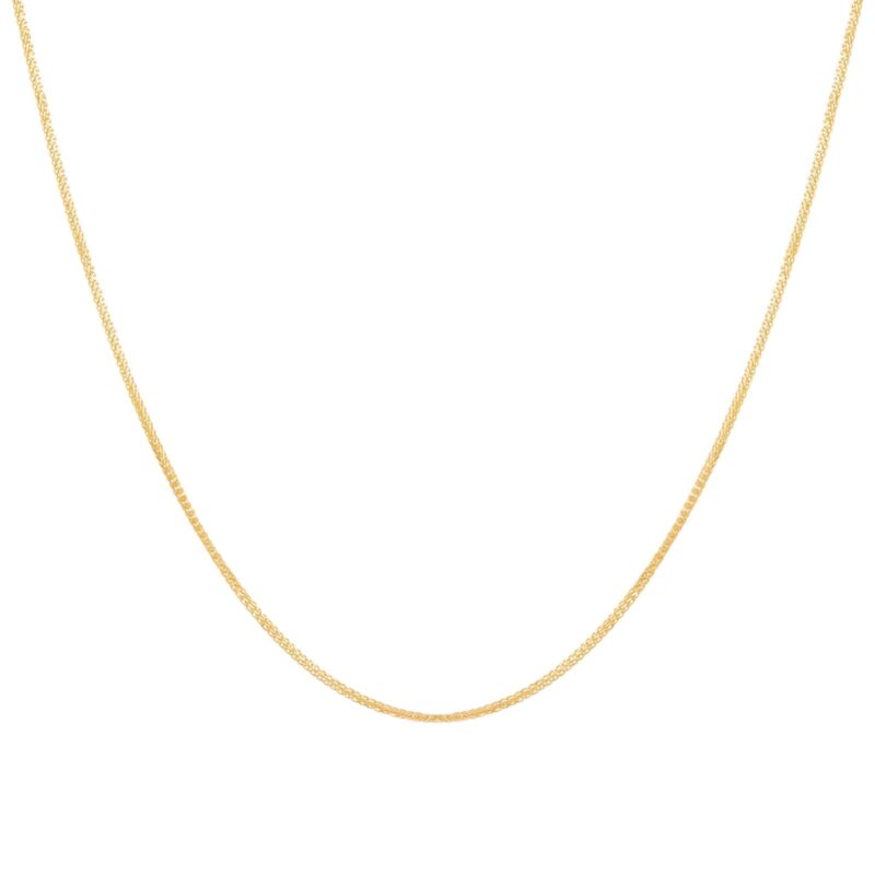 Alternative view of 18K Yellow Gold Classic Wheat Chain Necklace