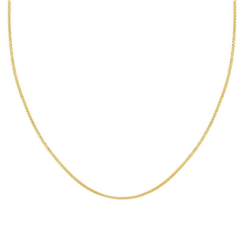 21K Yellow Gold Fine Weave Chain by Bafleh Jewellery