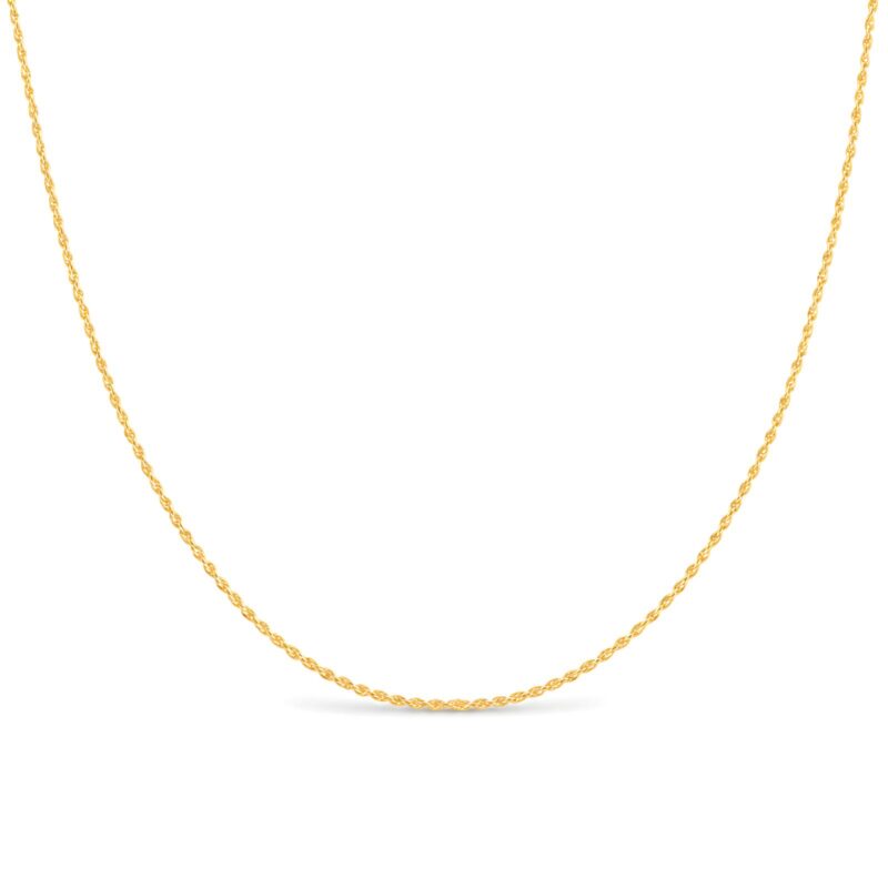 Bafleh 18K Gold Delicate Twisted Link Chain for Women