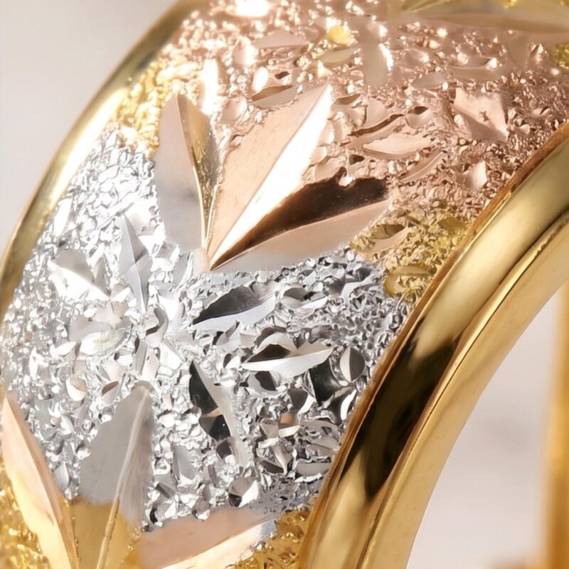 Alternative view of Embrace the beauty of fine craftsmanship with elegant 22K gold earrings by Bafleh Jewellery
