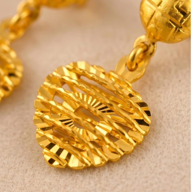 Alternative view of Bafleh Jewellery 22K Gold Earrings  Crafted for Pure Elegance