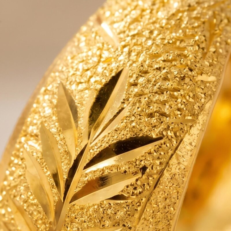 Alternative view of Discover timeless elegance with exquisitely crafted 22K gold earrings by Bafleh Jewellery