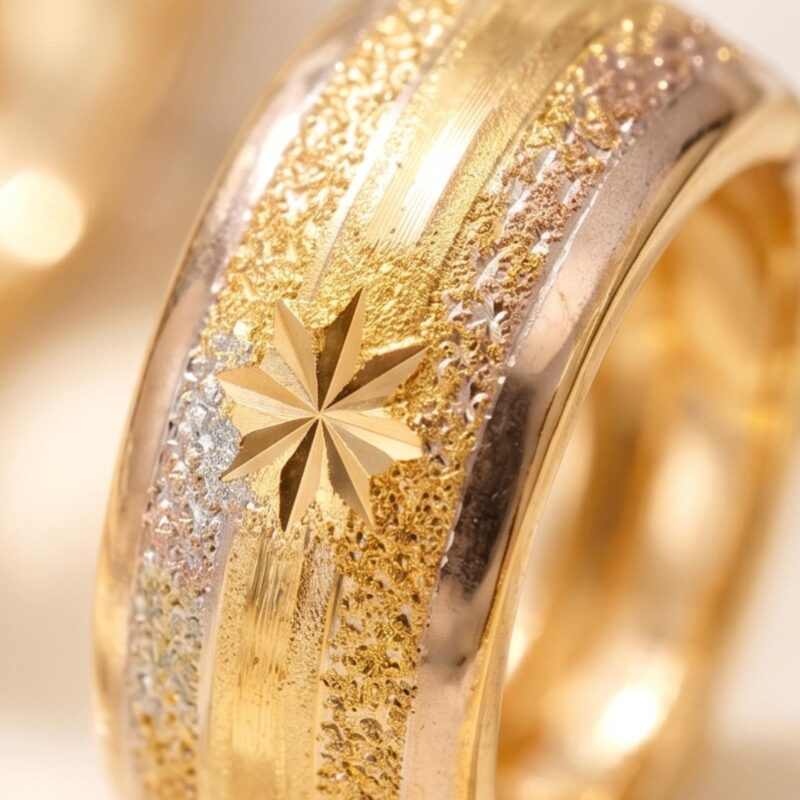 Alternative view of Elevate your everyday style with radiant 22K gold earrings designed by Bafleh Jewellery