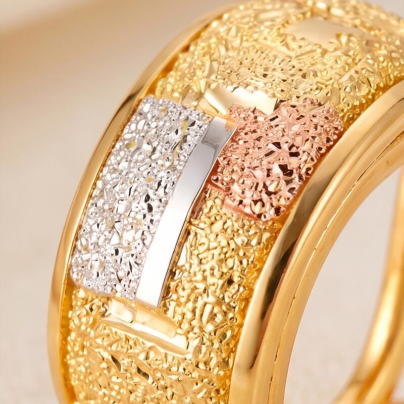 Alternative view of Shine with sophistication in beautifully crafted 22K gold earrings from Bafleh Jewellery