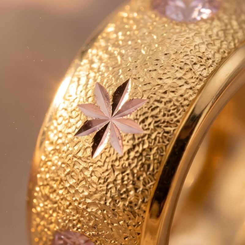 Alternative view of Add a touch of timeless charm to your look with premium 22K gold earrings by Bafleh Jewellery