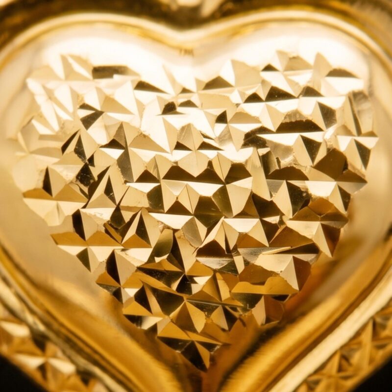 Alternative view of 18K Gold Heart Shape Necklace  Timeless Elegance by Bafleh Jewellery