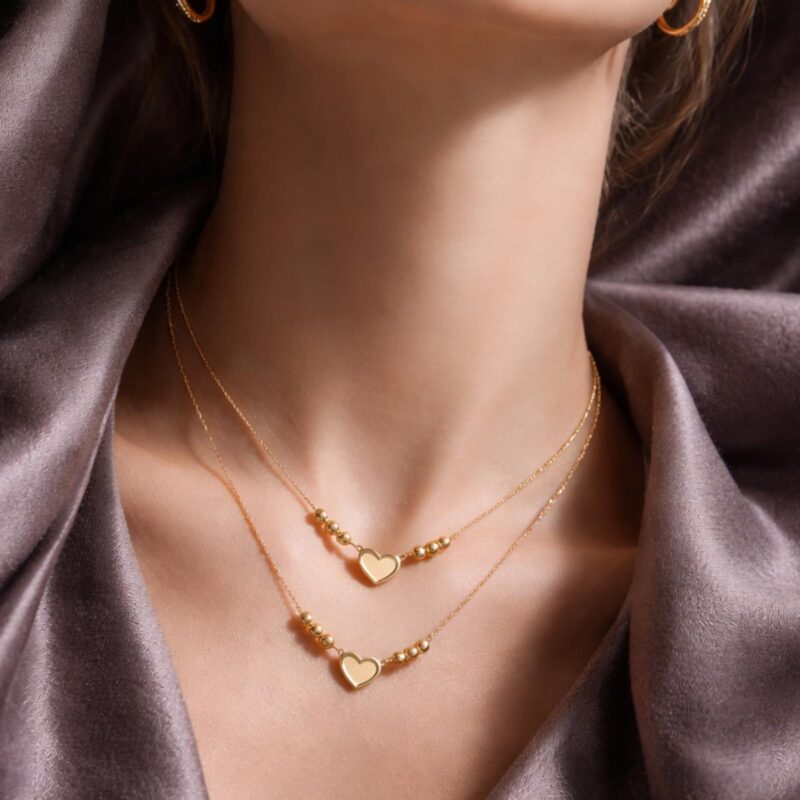 Alternative view of Step into Luxury with Our Stunning 18K Lightweight Necklace Collection at Bafleh Jewellery
