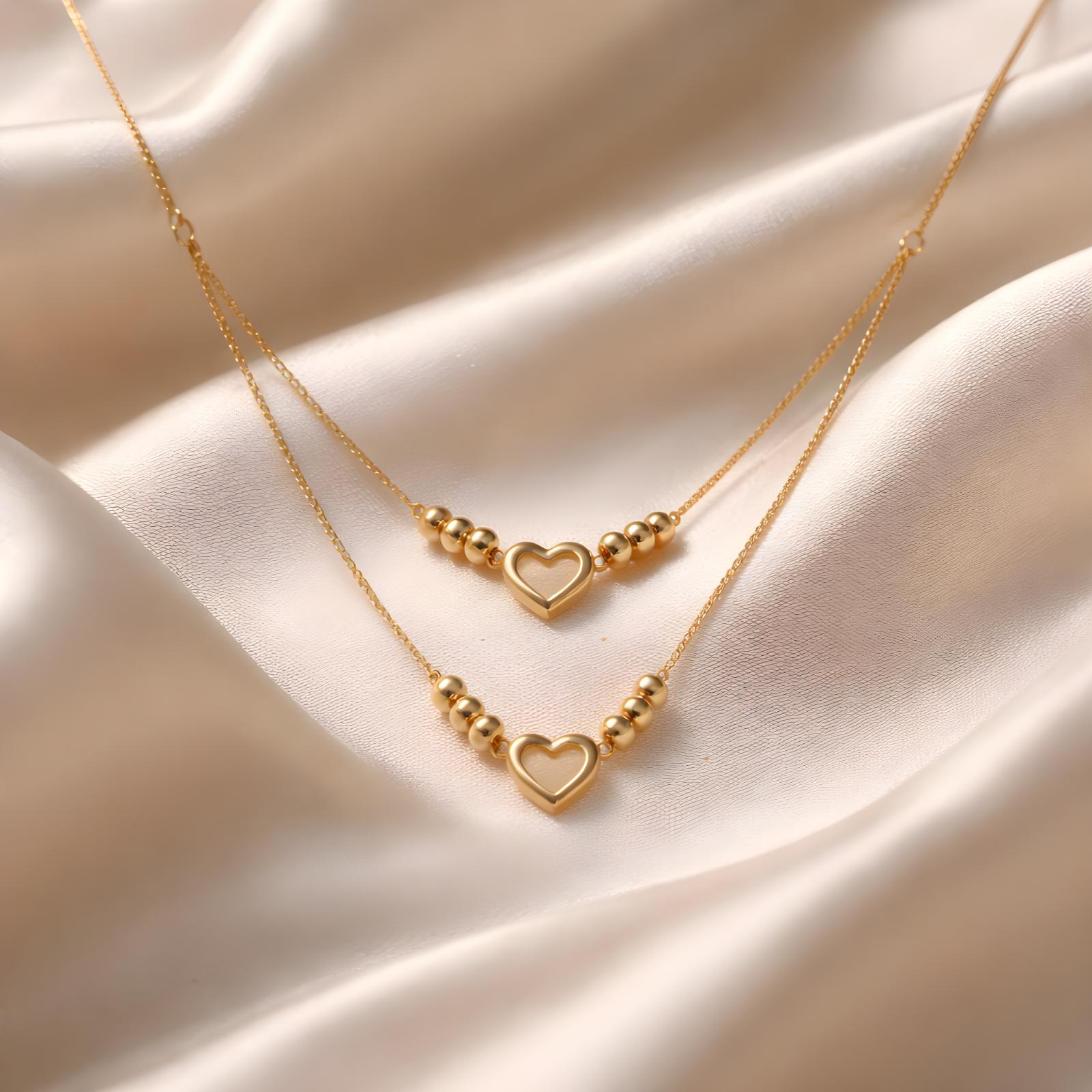 Step into Luxury with Our Stunning 18K Lightweight Necklace Collection at Bafleh Jewellery - Image 3